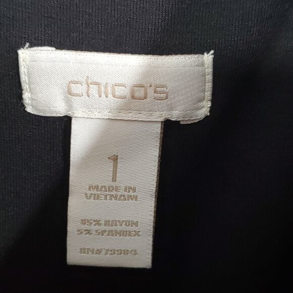 Chico's super soft comfy black maxi dress size med - Picture 7 of 8